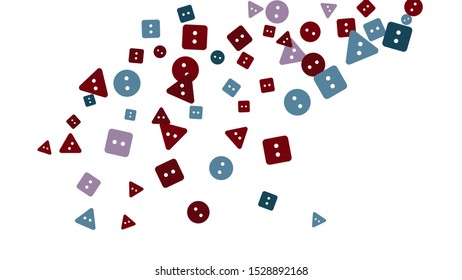 Festive Background with Colorful buttons. Trendy Pattern for Postcard, Print, Banner or Poster. Vector
