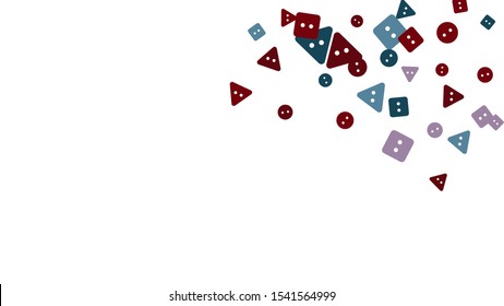 Festive Background with Colorful buttons. Trendy Pattern for Postcard, Print, Banner or Poster. Vector
