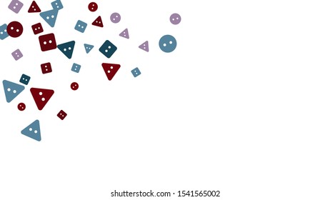 Festive Background with Colorful buttons. Trendy Pattern for Postcard, Print, Banner or Poster. Vector
