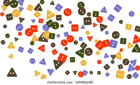 Festive Background with Colorful buttons.  Vector

