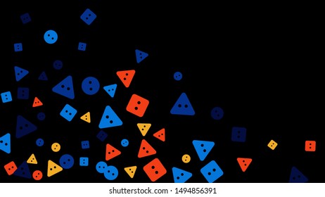 Festive Background with Colorful buttons.   Vector
