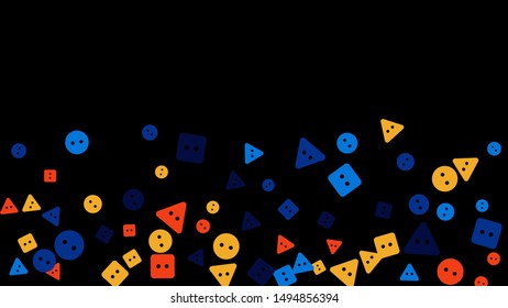Festive Background with Colorful buttons.  Vector
