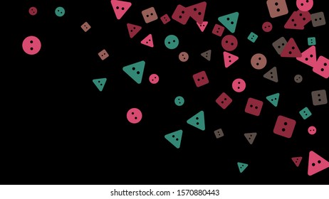 Festive Background with Colorful buttons.  Vector
