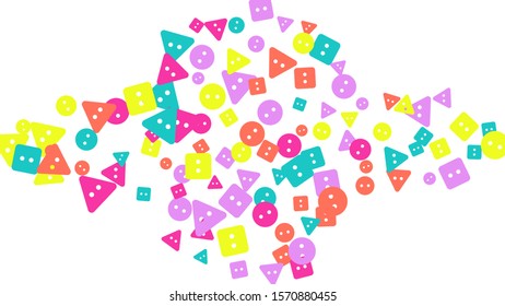 Festive Background with Colorful buttons.  Vector
