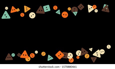 Festive Background with Colorful buttons. Vector
