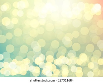 Festive background with colorful defocused circular facula bokeh