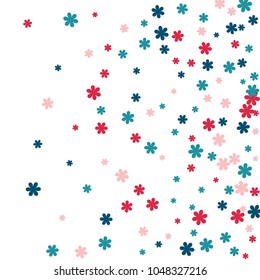 Festive Background with Colorful  flowers. Feminine Pattern for Postcard, Print, Banner or Poster. Small Pretty  flowers For Party Decoration, Wedding, Birthday or Anniversary Invitation. 