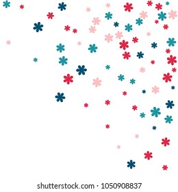 Festive Background with Colorful  flowers. Feminine Pattern for Postcard, Print, Banner or Poster. Small Pretty  flowers For Party Decoration, Wedding, Birthday or Anniversary Invitation. 