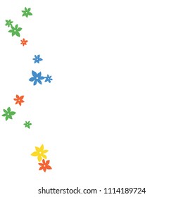 Festive Background with Colorful  flowers. Feminine Pattern for Postcard, Print, Banner or Poster. Small Pretty  flowers For Party Decoration, Wedding, Birthday or Anniversary Invitation. 
