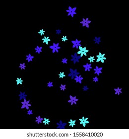 Festive Background with Colorful  flowers. Feminine Pattern for Postcard, Print, Banner or Poster. Small Pretty  flowers For Party Decoration, Wedding, Birthday or Anniversary Invitation. 
