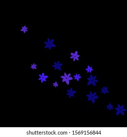 Festive Background with Colorful  flowers. Feminine Pattern for Postcard, Print, Banner or Poster. Small Pretty  flowers For Party Decoration, Wedding, Birthday or Anniversary Invitation. 
