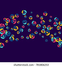 Festive Background with Colorful  flowers. Feminine Pattern for Postcard, Print, Banner or Poster. Small Pretty  flowers For Party Decoration, Wedding, Birthday or Anniversary Invitation. 