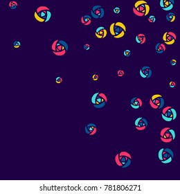 Festive Background with Colorful  flowers. Feminine Pattern for Postcard, Print, Banner or Poster. Small Pretty  flowers For Party Decoration, Wedding, Birthday or Anniversary Invitation. 