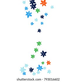 Festive Background with Colorful  flowers. Feminine Pattern for Postcard, Print, Banner or Poster. Small Pretty  flowers For Party Decoration, Wedding, Birthday or Anniversary Invitation. 