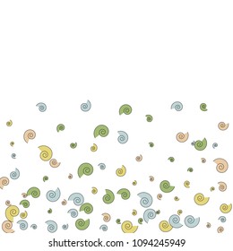 Festive Background with Colorful spirals. Trendy Pattern for Postcard, Print, Banner or Poster. Pretty spirals For Party Decoration, Wedding, Birthday or Anniversary Invitation. Vector
