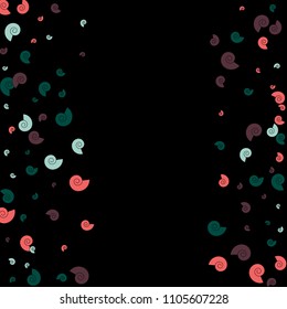 Festive Background with Colorful spirals. Trendy Pattern for Postcard, Print, Banner or Poster. Pretty spirals For Party Decoration, Wedding, Birthday or Anniversary Invitation. Vector
