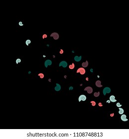 Festive Background with Colorful spirals. Trendy Pattern for Postcard, Print, Banner or Poster. Pretty spirals For Party Decoration, Wedding, Birthday or Anniversary Invitation. Vector
