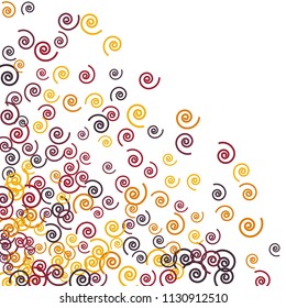 Festive Background with Colorful spirals. Trendy Pattern for Postcard, Print, Banner or Poster. Pretty spirals For Party Decoration, Wedding, Birthday or Anniversary Invitation. Vector

