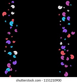 Festive Background with Colorful spirals. Trendy Pattern for Postcard, Print, Banner or Poster. Pretty spirals For Party Decoration, Wedding, Birthday or Anniversary Invitation. Vector
