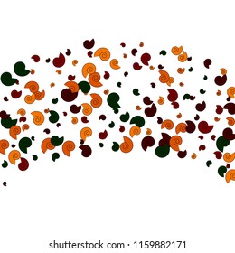 Festive Background with Colorful spirals. Trendy Pattern for Postcard, Print, Banner or Poster. Pretty spirals For Party Decoration, Wedding, Birthday or Anniversary Invitation. Vector