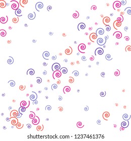 Festive Background with Colorful spirals. Trendy Pattern for Postcard, Print, Banner or Poster. Pretty spirals For Party Decoration, Wedding, Birthday or Anniversary Invitation. Vector

