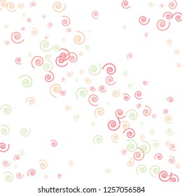 Festive Background with Colorful spirals. Trendy Pattern for Postcard, Print, Banner or Poster. Pretty spirals For Party Decoration, Wedding, Birthday or Anniversary Invitation. Vector
