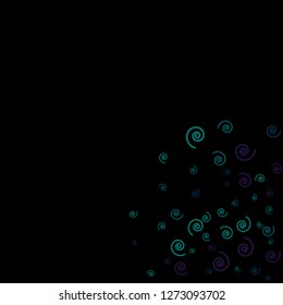 Festive Background with Colorful spirals. Trendy Pattern for Postcard, Print, Banner or Poster. Pretty spirals For Party Decoration, Wedding, Birthday or Anniversary Invitation. Vector
