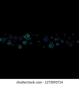 Festive Background with Colorful spirals. Trendy Pattern for Postcard, Print, Banner or Poster. Pretty spirals For Party Decoration, Wedding, Birthday or Anniversary Invitation. Vector
