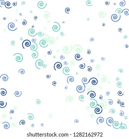 Festive Background with Colorful spirals. Trendy Pattern for Postcard, Print, Banner or Poster. Pretty spirals For Party Decoration, Wedding, Birthday or Anniversary Invitation. Vector
