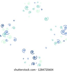 Festive Background with Colorful spirals. Trendy Pattern for Postcard, Print, Banner or Poster. Pretty spirals For Party Decoration, Wedding, Birthday or Anniversary Invitation. Vector
