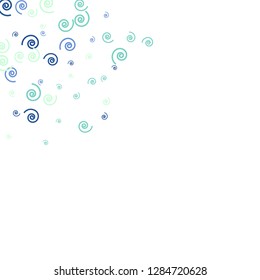 Festive Background with Colorful spirals. Trendy Pattern for Postcard, Print, Banner or Poster. Pretty spirals For Party Decoration, Wedding, Birthday or Anniversary Invitation. Vector
