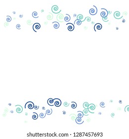 Festive Background with Colorful spirals. Trendy Pattern for Postcard, Print, Banner or Poster. Pretty spirals For Party Decoration, Wedding, Birthday or Anniversary Invitation. Vector
