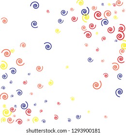 Festive Background with Colorful spirals. Trendy Pattern for Postcard, Print, Banner or Poster. Pretty spirals For Party Decoration, Wedding, Birthday or Anniversary Invitation. Vector
