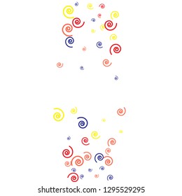 Festive Background with Colorful spirals. Trendy Pattern for Postcard, Print, Banner or Poster. Pretty spirals For Party Decoration, Wedding, Birthday or Anniversary Invitation. Vector
