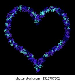 Festive Background with Colorful spirals. Trendy Pattern for Postcard, Print, Banner or Poster. Pretty spirals For Party Decoration, Wedding, Birthday or Anniversary Invitation. Vector