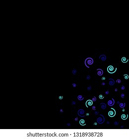 Festive Background with Colorful spirals. Trendy Pattern for Postcard, Print, Banner or Poster. Pretty spirals For Party Decoration, Wedding, Birthday or Anniversary Invitation. Vector
