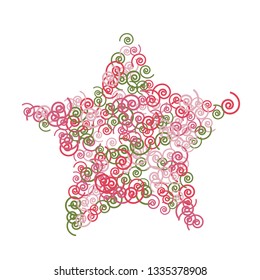 Festive Background with Colorful spirals. Trendy Pattern for Postcard, Print, Banner or Poster. Pretty spirals For Party Decoration, Wedding, Birthday or Anniversary Invitation. Vector
