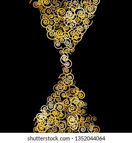 Festive Background with Colorful spirals. Trendy Pattern for Postcard, Print, Banner or Poster. Pretty spirals For Party Decoration, Wedding, Birthday or Anniversary Invitation. Vector
