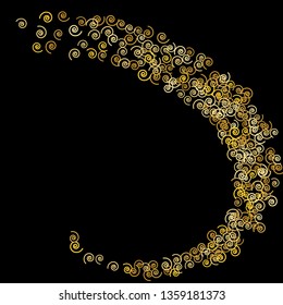Festive Background with Colorful spirals. Trendy Pattern for Postcard, Print, Banner or Poster. Pretty spirals For Party Decoration, Wedding, Birthday or Anniversary Invitation. Vector
