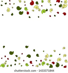 Festive Background with Colorful spirals. Trendy Pattern for Postcard, Print, Banner or Poster. Pretty spirals For Party Decoration, Wedding, Birthday or Anniversary Invitation. Vector
