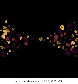 Festive Background with Colorful spirals. Trendy Pattern for Postcard, Print, Banner or Poster. Pretty spirals For Party Decoration, Wedding, Birthday or Anniversary Invitation. Vector
