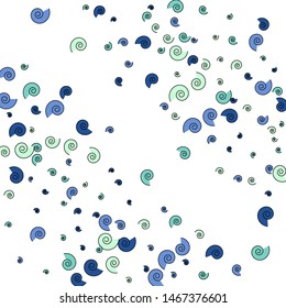 Festive Background with Colorful spirals. Trendy Pattern for Postcard, Print, Banner or Poster. Pretty spirals For Party Decoration, Wedding, Birthday or Anniversary Invitation. Vector
