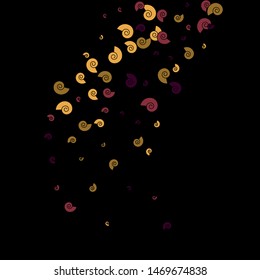 Festive Background with Colorful spirals. Trendy Pattern for Postcard, Print, Banner or Poster. Pretty spirals For Party Decoration, Wedding, Birthday or Anniversary Invitation. Vector
