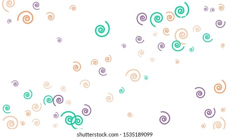 Festive Background with Colorful spirals. Trendy Pattern for Postcard, Print, Banner or Poster. Pretty spirals For Party Decoration, Wedding, Birthday or Anniversary Invitation. Vector
