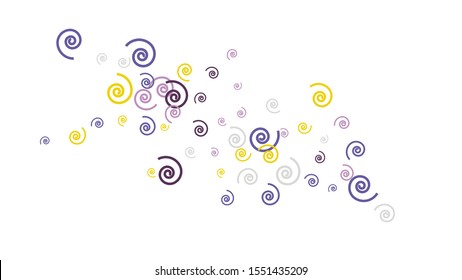 Festive Background with Colorful spirals. Trendy Pattern for Postcard, Print, Banner or Poster. Pretty spirals For Party Decoration, Wedding, Birthday or Anniversary Invitation. Vector
