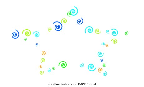 Festive Background with Colorful spirals. Trendy Pattern for Postcard, Print, Banner or Poster. Pretty spirals For Party Decoration, Wedding, Birthday or Anniversary Invitation. Vector
