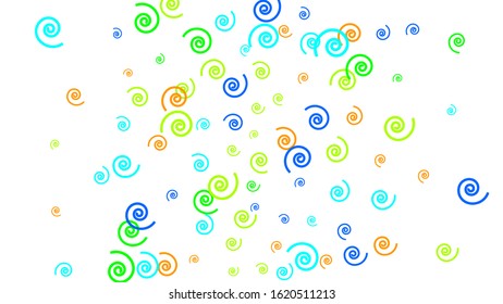 Festive Background with Colorful spirals. Trendy Pattern for Postcard, Print, Banner or Poster. Pretty spirals For Party Decoration, Wedding, Birthday or Anniversary Invitation. Vector
