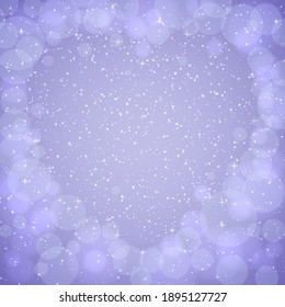 Festive background for the decoration of materials for Valentine's Day. Beautiful background with heart-shaped fireflies, stars and glare.