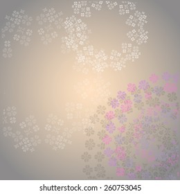 festive background embroidery on a pink background