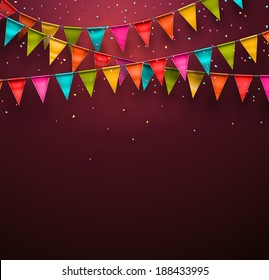 Festive background with flags, eps 10